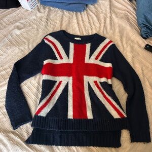Forever 21 Union Jack Sweater - Red, White, and Blue